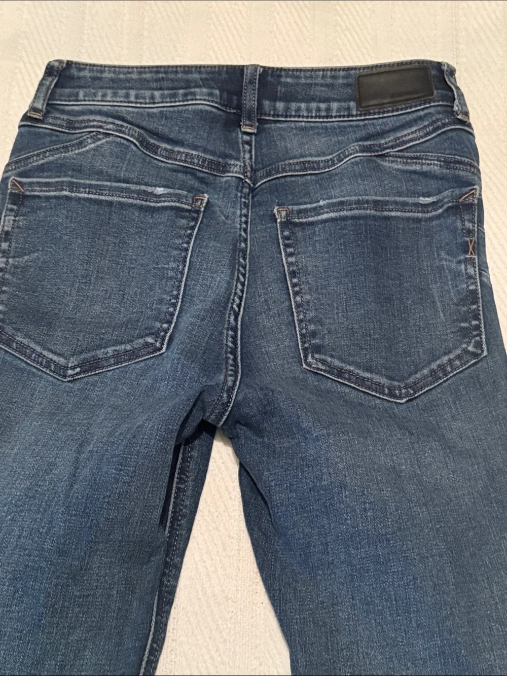 Express Stretch Skinny Jeans with Ankle Zippers -